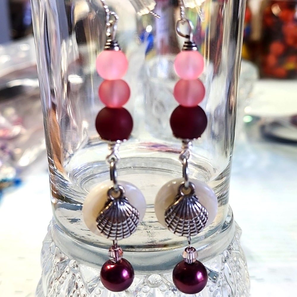 Beach Glass Earrings!